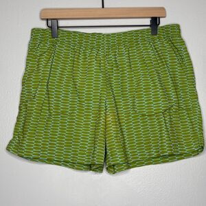 Columbia Sportswear Mens Shorts‎ Large Green Geometric Print Active Gym Training